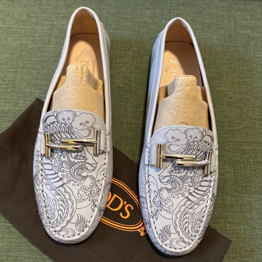 Tod's Ltd Edition Dragon Tattoo Loafers